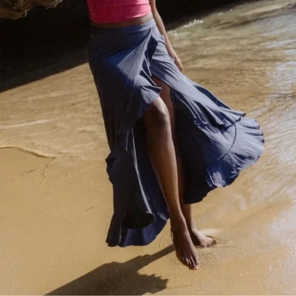 Purusha People Perennial Wave Maxi Skirt, Size Small, EUC - Picture 2 of 6